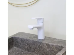Full Torneira para lavatório baixo branco fosco Essebagno