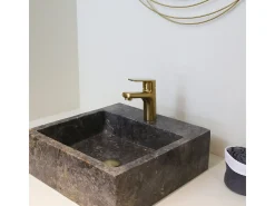 Full Torneira para lavatório baixo ouro escovado Essebagno