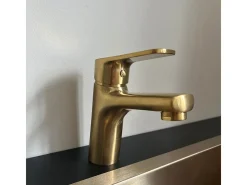 Full Torneira para lavatório baixo ouro escovado Essebagno