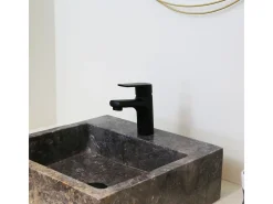 Full Torneira para lavatório baixo preto mate Essebagno