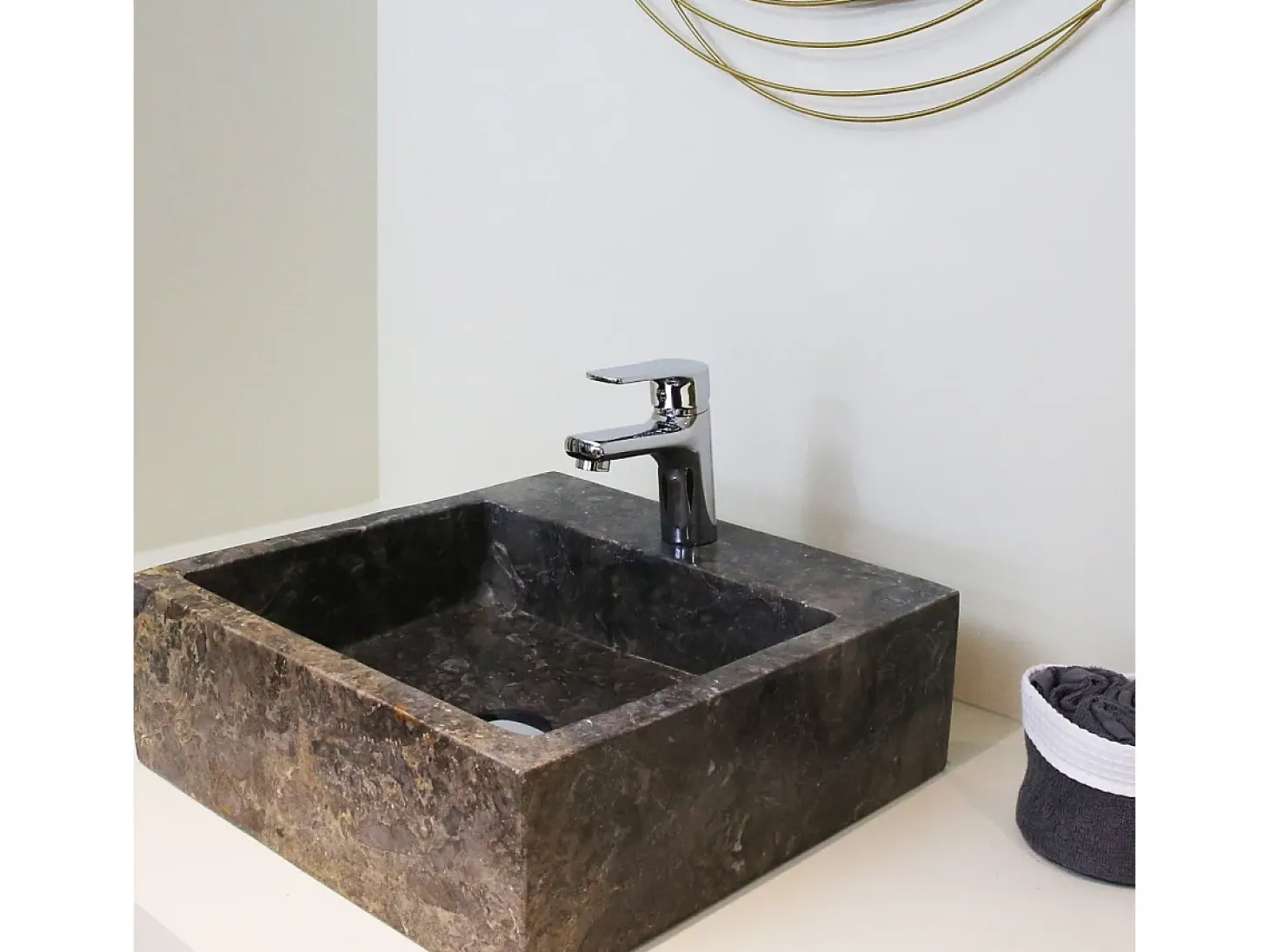 Full Torneira para lavatório baixo cromo Essebagno