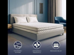 Fuze Pro | Colchão King Size 180x200 cm | Molas Ensacadas + Espuma Hipoalergênica | Altura 24 cm | Ortopédico | Feito na Itália