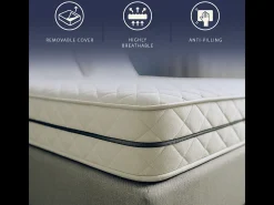 Fuze Pro | Colchão King Size 180x200 cm | Molas Ensacadas + Espuma Hipoalergênica | Altura 24 cm | Ortopédico | Feito na Itália