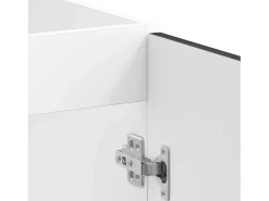 Gabinete Base para Pia Lucca 2 pcs Preto Madeira processada