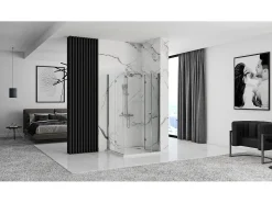 Gabinete De Chuveiro Rea Fold N2 80X120 Chrome