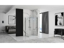 Gabinete De Chuveiro Rea Fold N2 80X120 Chrome