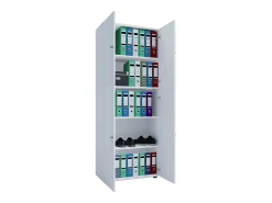 Gabinete do escritório Lona Branco L. 70 x A. 184 x P. 40 cm