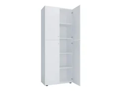 Gabinete do escritório Lona Branco L. 70 x A. 184 x P. 40 cm