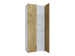 Gabinete do escritório Lona Branco/carvalho de mel L. 70 x A. 184 x P. 40 cm
