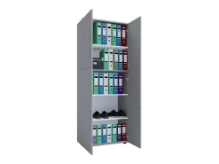 Gabinete do escritório Lona Cinza L. 70 x A. 184 x P. 40 cm