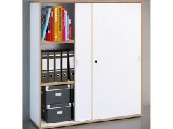 Gabinete do escritório Salia Branco A. 110 x L. 100 x P. 37 cm