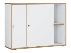 Gabinete do escritório Salia Branco A. 74 x L. 100 x P. 37 cm