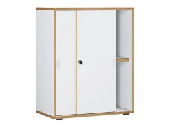 Gabinete do escritório Salia Branco A. 74 x L. 60 x P. 37 cm