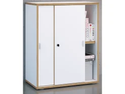 Gabinete do escritório Salia Branco A. 74 x L. 60 x P. 37 cm
