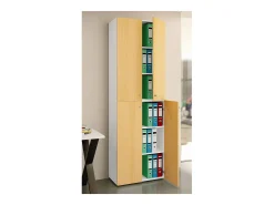 Gabinete do escritório Ulas Branco/faia A. 220 x L. 70 x P. 40cm