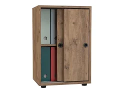 Gabinete do escritório Ulas Carvalho mel A. 74 x L. 49 x P. 38 cm