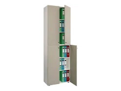 Gabinete do escritório Ulas Branco/cinza A. 220 x L. 70 x P. 40cm