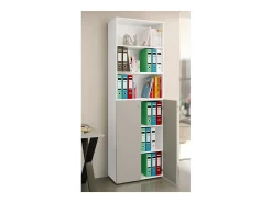 Gabinete do escritório Ulas Branco/cinza A. 220 x L. 70 x P. 40cm