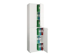 Gabinete do escritório Ulas Branco A. 220 x L. 70 x P. 40cm