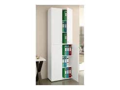 Gabinete do escritório Ulas Branco A. 220 x L. 70 x P. 40cm