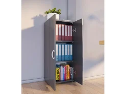 Gabinete do escritório Ulas Antracite A. 108 x L. 49 x P. 34 cm