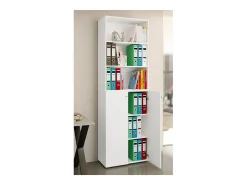 Gabinete do escritório Ulas Branco A. 220 x L. 70 x P. 40cm