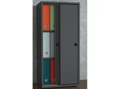 Gabinete do escritório Ulas Antracite A. 109 x L. 49 x P. 38 cm