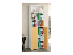 Gabinete do escritório Ulas Branco/faia A. 220 x L. 70 x P. 40cm
