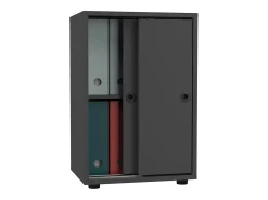 Gabinete do escritório Ulas Antracite A. 74 x L. 49 x P. 38 cm