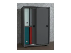 Gabinete do escritório Ulas Antracite A. 74 x L. 49 x P. 38 cm