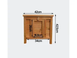 Gaiola de madeira para coelhos galinhas ou outros pequenos animais 420 x 515 x 430 mm 3716001