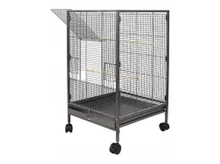 Gaiola metálica para aves exóticas, aviário para papagaios e canários
