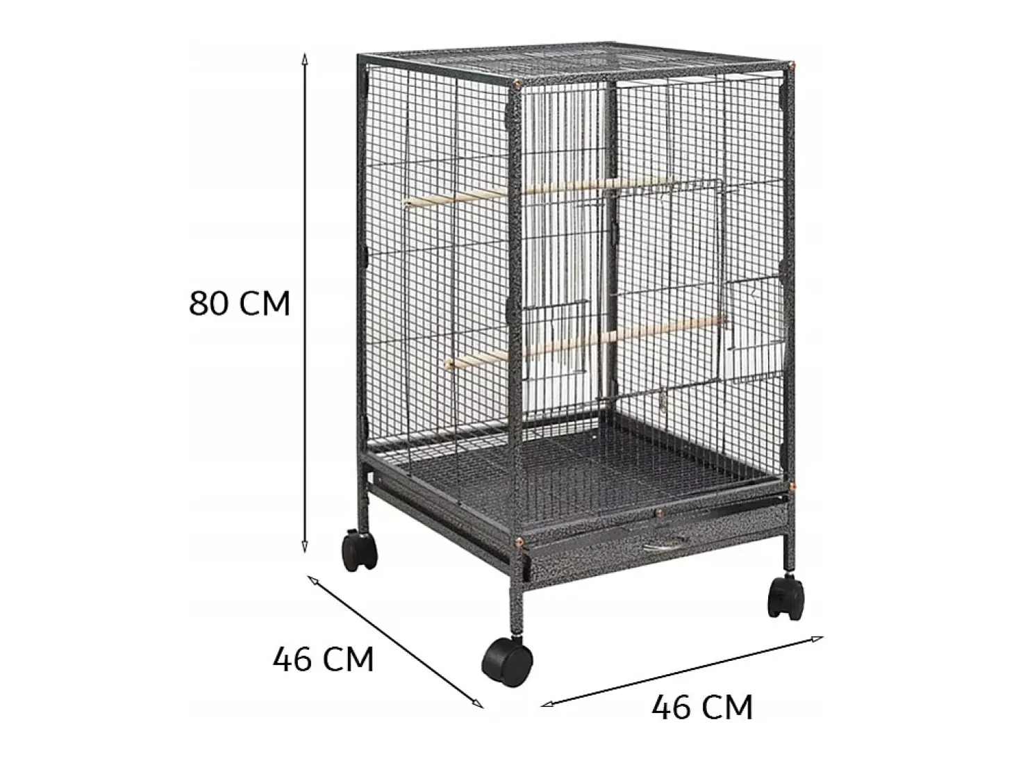 Gaiola metálica para aves exóticas, aviário para papagaios e canários
