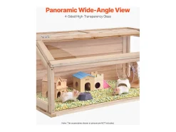 Gaiola para Hamster Roedor, SucceBuy Gaiola de Madeira para Hamster, 81 cm, Habitat para Ratos, Roedores e Pequenos Animais