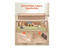 Gaiola para Hamster Roedor, SucceBuy Gaiola de Madeira para Hamster, 81 cm, Habitat para Ratos, Roedores e Pequenos Animais