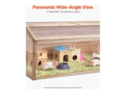 Gaiola para Hamster Roedor, SucceBuy Gaiola de Madeira para Hamster, 122 cm, Habitat para Ratos, Roedores e Pequenos Animais