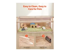 Gaiola para Hamster Roedor, SucceBuy Gaiola de Madeira para Hamster, 122 cm, Habitat para Ratos, Roedores e Pequenos Animais