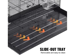 Gaiola para Pássaros, SucceBuy Gaiola de Metal para Pássaros de 76 cm para Periquitos, Caturras e Papagaios Pequenos