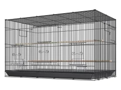 Gaiola para Pássaros, SucceBuy Gaiola de Metal para Pássaros de 76 cm para Periquitos, Caturras e Papagaios Pequenos