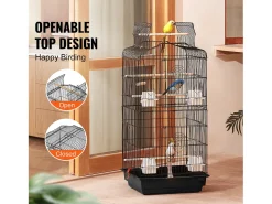 Gaiola para Pássaros, SucceBuy Gaiola Suspendida para Pássaros de 99 cm para Papagaios e Periquitos