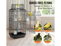 Gaiola para Pássaros, SucceBuy Gaiola Suspendida para Pássaros de 99 cm para Papagaios e Periquitos