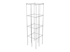 Gaiolas para Tomates SucceBuy Conjunto com 10 Gaiolas para Tomates Suporte Quadrado de Aço de 116 cm para Plantas de Jardim