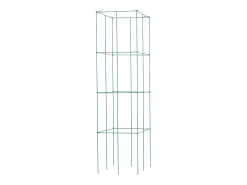 Gaiolas para Tomates SucceBuy Conjunto com 6 Gaiolas para Tomates Suporte Quadrado de Aço de 100 cm para Plantas de Jardim Verde