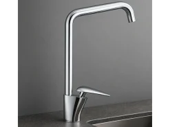 Galet Torneira misturadora para lavatório com bica cromada e manípulo cromado Essebagno