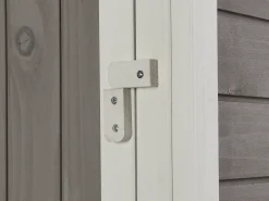 Galinheiro de madeira com cercado, 10 galinhas, C266 x L174 x A205 cm branco - FERAS