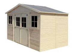 Galpão de madeira - 8 m² / H246x418x220 cm - M332+M332G