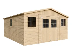Galpão de madeira - 20 m² / H246x418x522 cm - M333+M333G