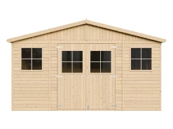 Galpão de madeira - 12 m² / H246x418x320 cm - M331+M331G