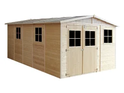 Galpão de madeira - 14.94 m² / H226x516x324 cm - M337+M337G
