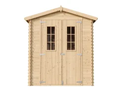 Galpão de madeira com chão impregnado - 2.82 m² / H218x196x186 cm - M320C+M320G